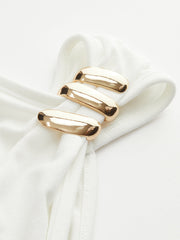 Metal Decor Sleeveless Top - Calestra