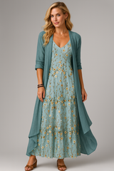 MASHA | Elegant Floral Maxi Dress