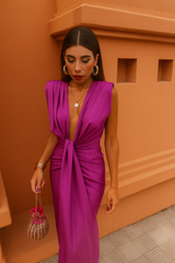 ✦ Calestra™ | Luxe Draped Dress