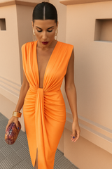 ✦ Calestra™ | Luxe Draped Dress