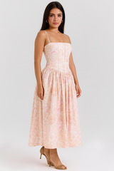 ✦ Elara Blossom Midi Dress