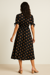 Polka Dot V-Neck Dress