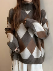 Elsa™- Trui met Geruit Patroon - Calestra