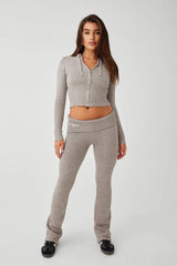 Anne™ - Zip Up Hoodie, Comfy Jeans Set - Calestra