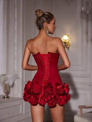 Angelique™ Rode Rozen Jurk - Calestra