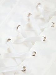 Ivory Glow Tie-Back Corset Top