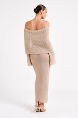 ✦ Aurelia Off-Shoulder Knit Dress