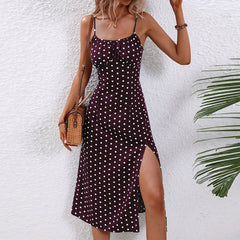 Quenby – Polka Dot Midi Dress
