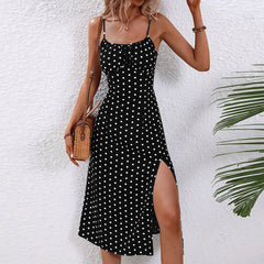 Quenby – Polka Dot Midi Dress