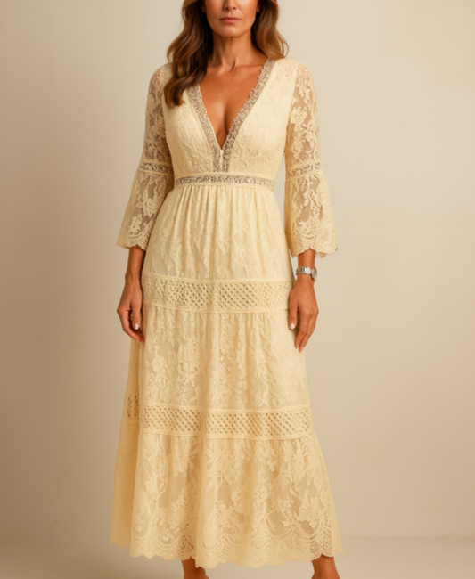 Celeste | Elegant Lace Maxi Dress