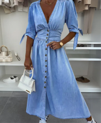 Ivanka - Stunning Denim Dress