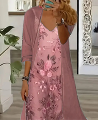 MASHA | Elegant Floral Maxi Dress