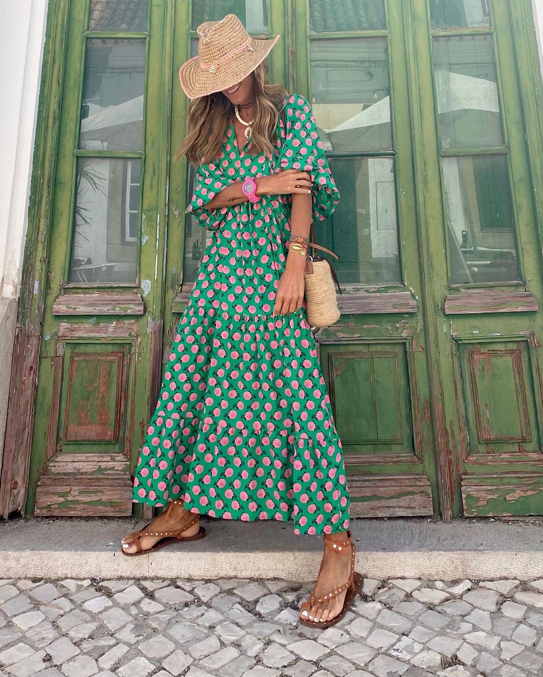Fleur | Bohemian Maxi Dress - Calestra