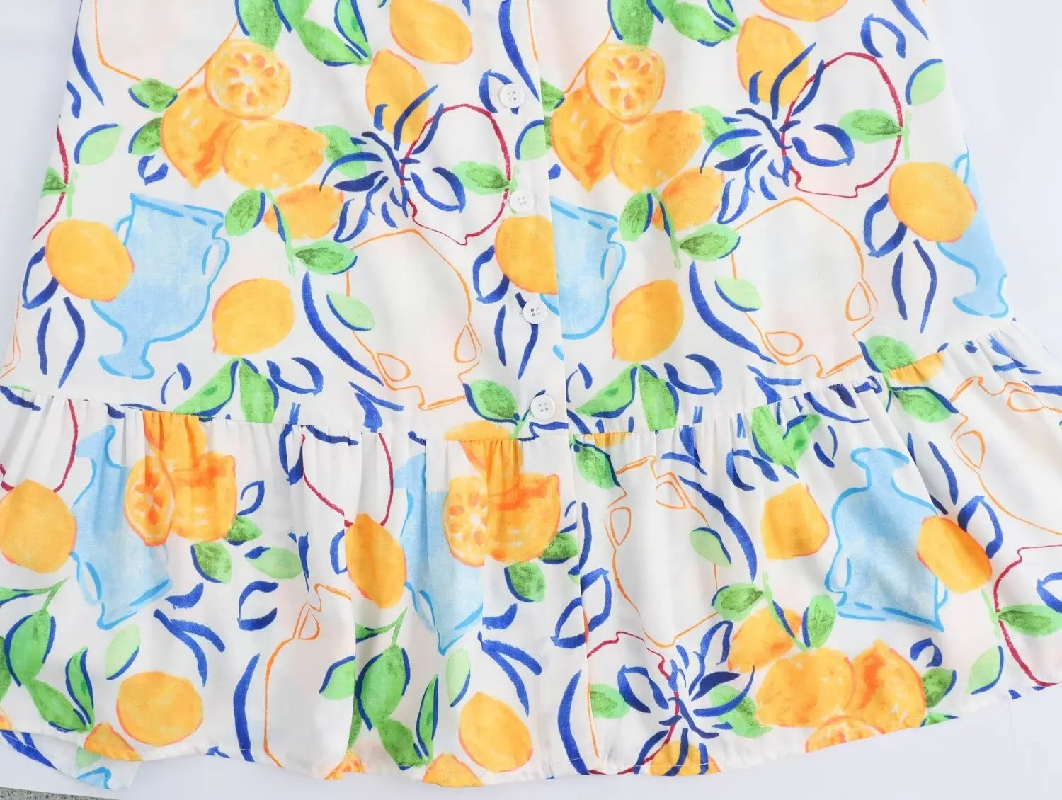 Marseille Lemon Midi Dress - Calestra