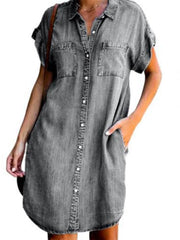 Jessa | Timeless Denim Dress - Calestra
