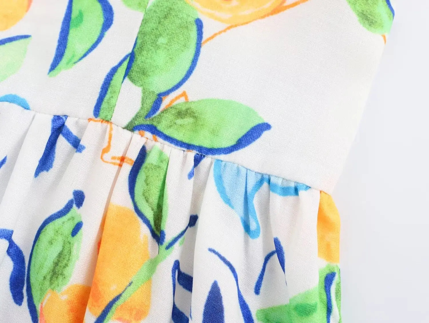 Marseille Lemon Midi Dress - Calestra