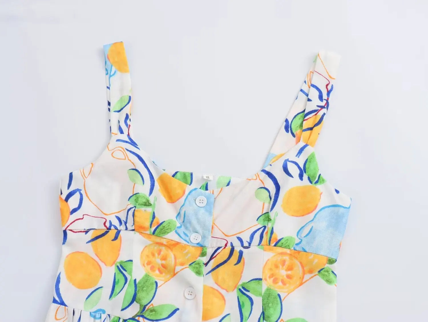 Marseille Lemon Midi Dress - Calestra