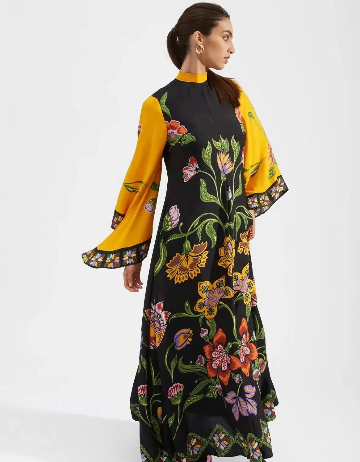 TradeTrends™ | Enchanting Floral Maxi Dress - Calestra