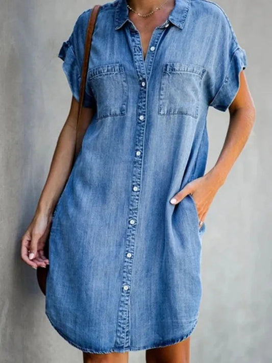 Jessa | Timeless Denim Dress - Calestra