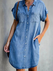 Jessa | Timeless Denim Dress - Calestra
