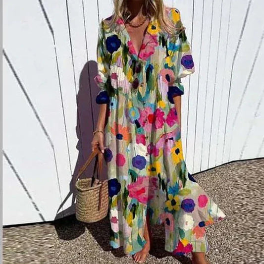 Jessy | Luxury Boho Maxi Dress (Almost sold out) - Calestra