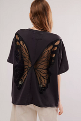 TradeTrends™ | Midnight Butterfly Tee - Calestra