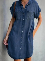 Jessa | Timeless Denim Dress - Calestra