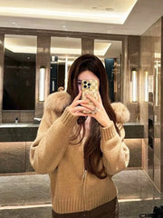 Eline™ Stijlvolle Fur Hoodie - Calestra