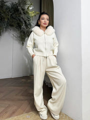 Eline™ Stijlvolle Fur Hoodie - Calestra