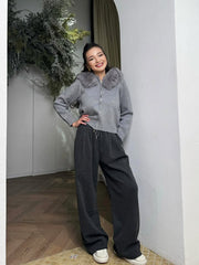 Eline™ Stijlvolle Fur Hoodie - Calestra