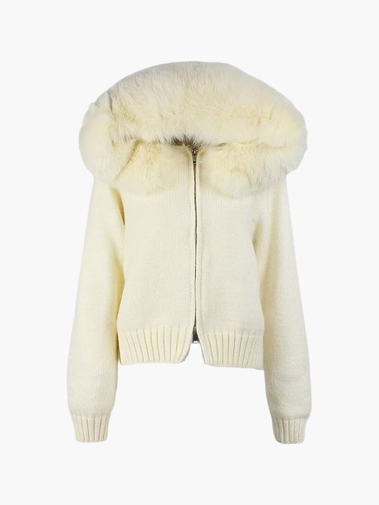 Eline™ Stijlvolle Fur Hoodie - Calestra