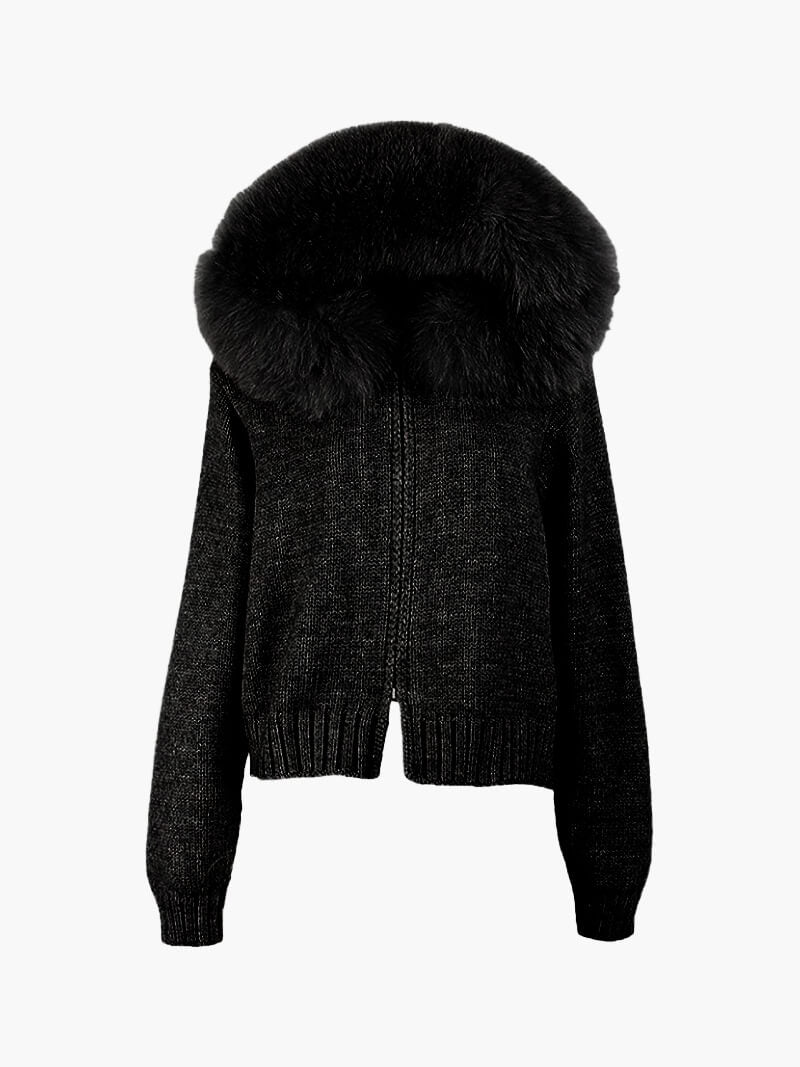 Eline™ Stijlvolle Fur Hoodie - Calestra