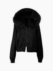 Eline™ Stijlvolle Fur Hoodie - Calestra
