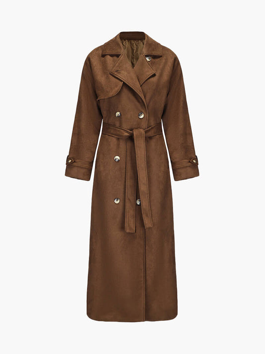 Jada™ Suede Trenchcoat Dames - Calestra
