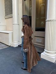 Jada™ Suede Trenchcoat Dames - Calestra