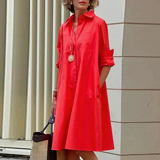 Donna - Elegant Shirt Dress