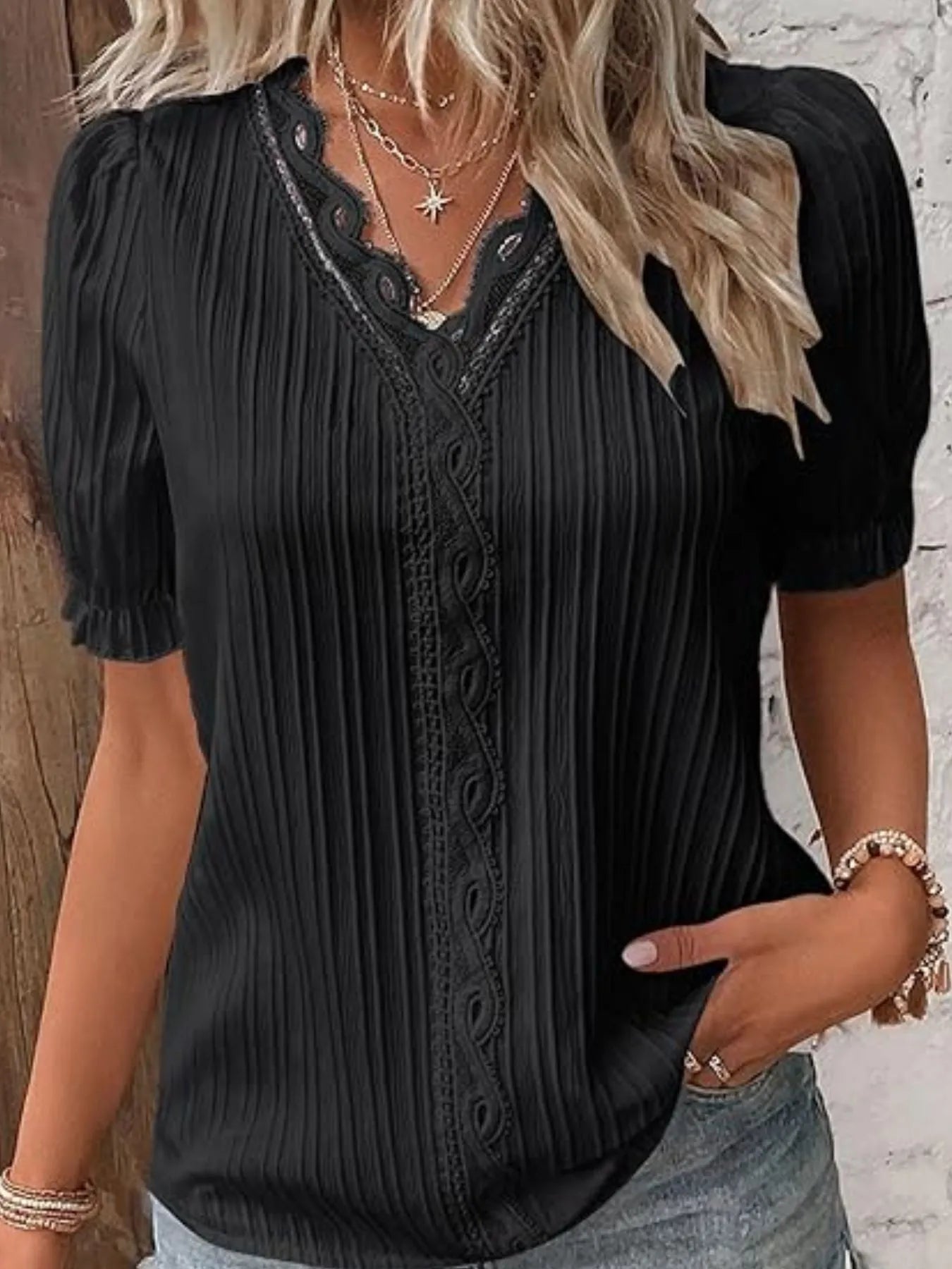 TradeTrends™ | Ivory Lace Whisper Blouse - Calestra