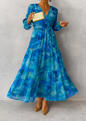 Rosalie Watercolour Wrap Dres