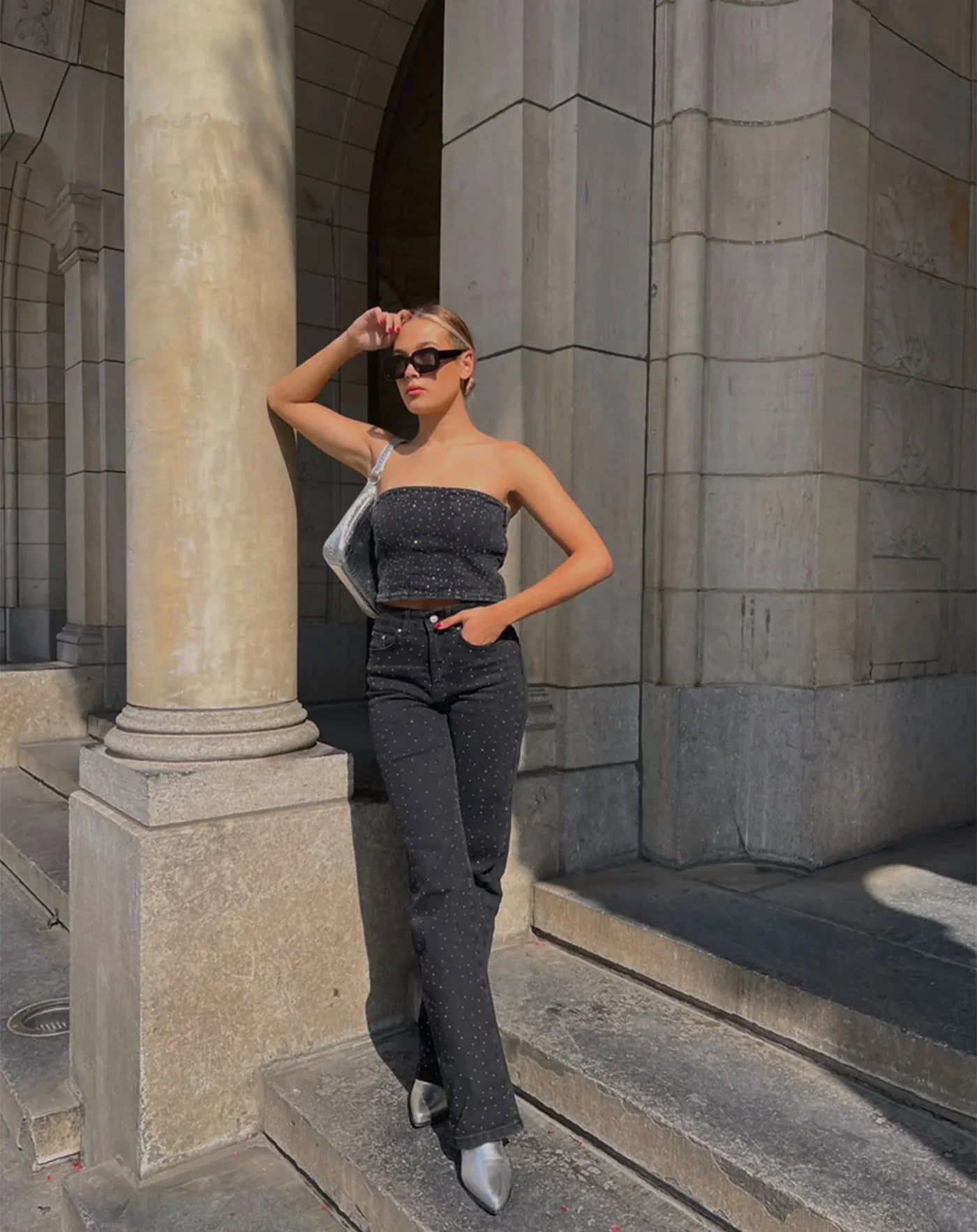 Mirthe™ | Glitter Sparkle Jeans - Calestra