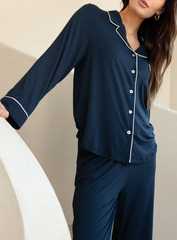Lot™ Vrouwen Stretch Lange Mouwen Pyjama Set - Calestra
