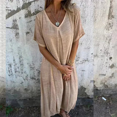 TradeTrends™ Linnen Summer dress - Calestra