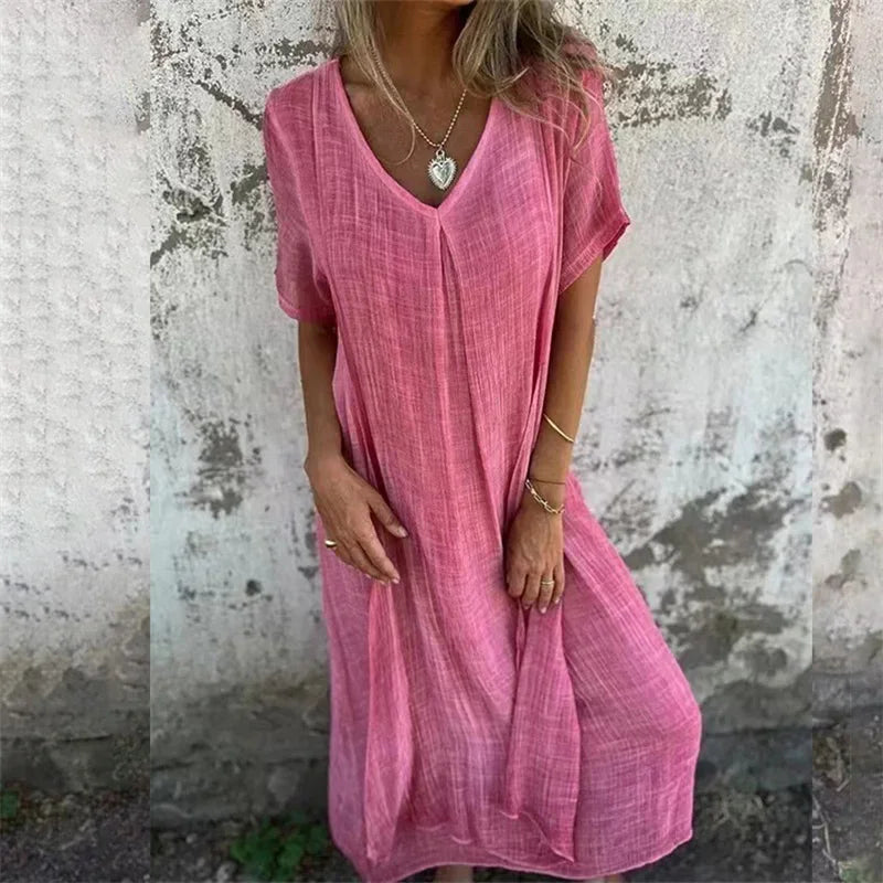 TradeTrends™ Linnen Summer dress - Calestra