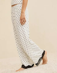 ✦ Amélia Polka Dot Lace Cami