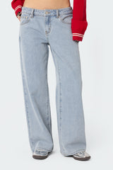✦ Aria Low-Rise Wide Leg Jeans