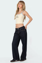 ✦ Aria Low-Rise Wide Leg Jeans