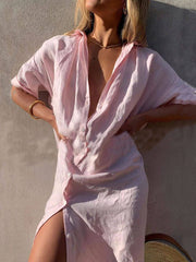 Concept Simple Maxi Shirt Dress - Calestra