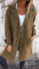 Natalie™ Chique Lange Fashion Jas - Calestra