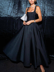 Patricia - Elegant A-Line Midi Dress - Calestra