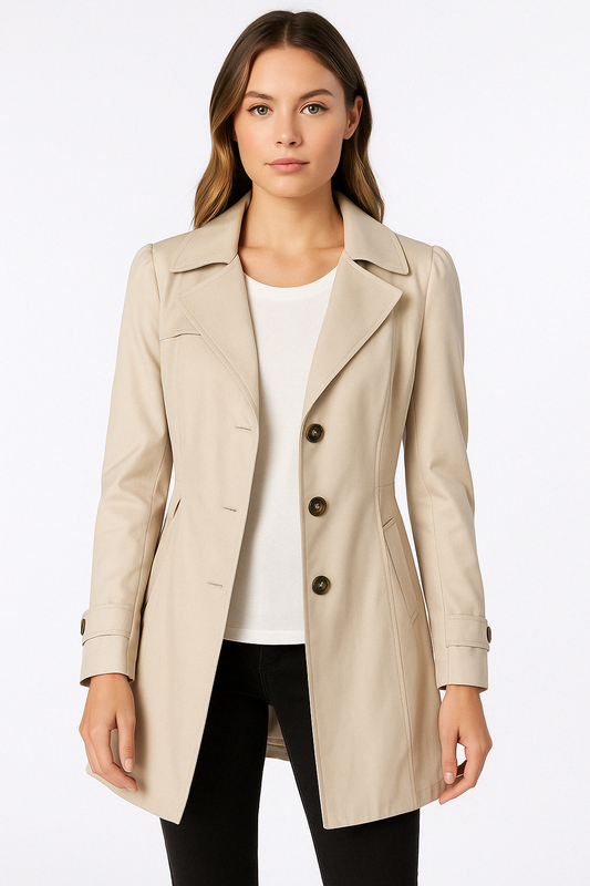 Women’s Trench Coat – Timeless Utility, Refined