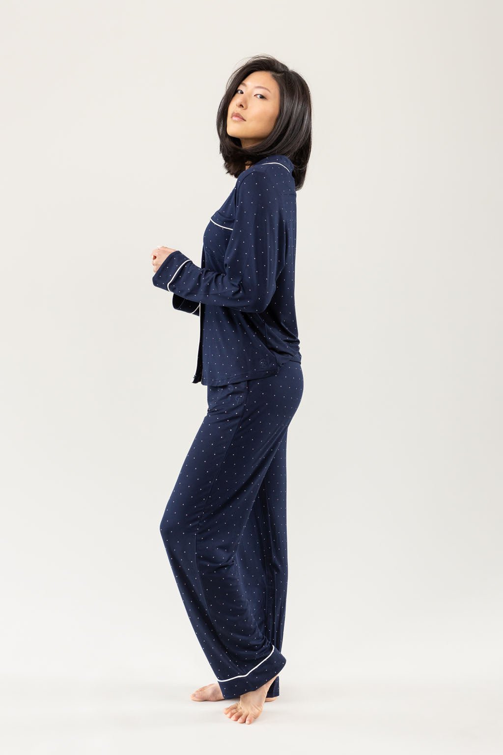 Lot™ Vrouwen Stretch Lange Mouwen Pyjama Set - Calestra